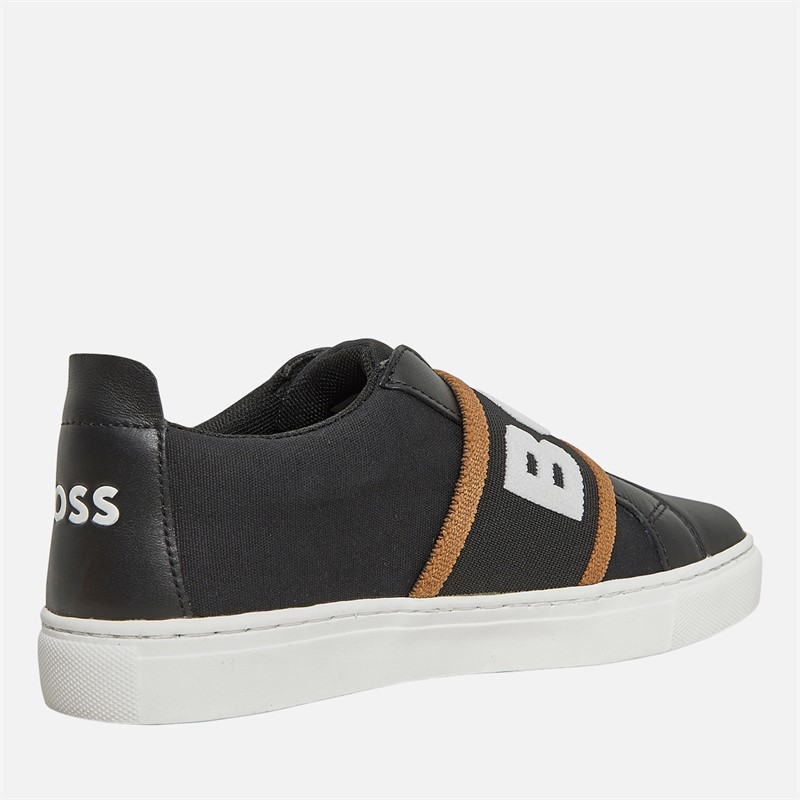 BOSS Baskets Logo Élastique Garçon Juniors Noir