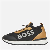 BOSS Baskets Tricot Logo Garçon Junior Cookie