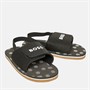 BOSS Jongens Logo Sandalen Met Elastiek Zwart 2