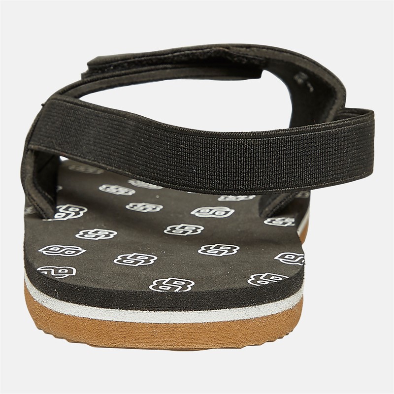 BOSS Jongens Logo Sandalen Met Elastiek Zwart 2