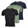 BOSS Mens Three Pack T-Shirts Green/Navy/Black