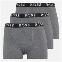 BOSS Boxers garçon, lot de trois, Gris Chiné