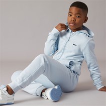 BOSS Boys Hoodie And Joggers Tracksuit Set Pale Blue