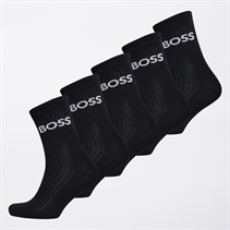 BOSS Boys Five Pack Socks Black