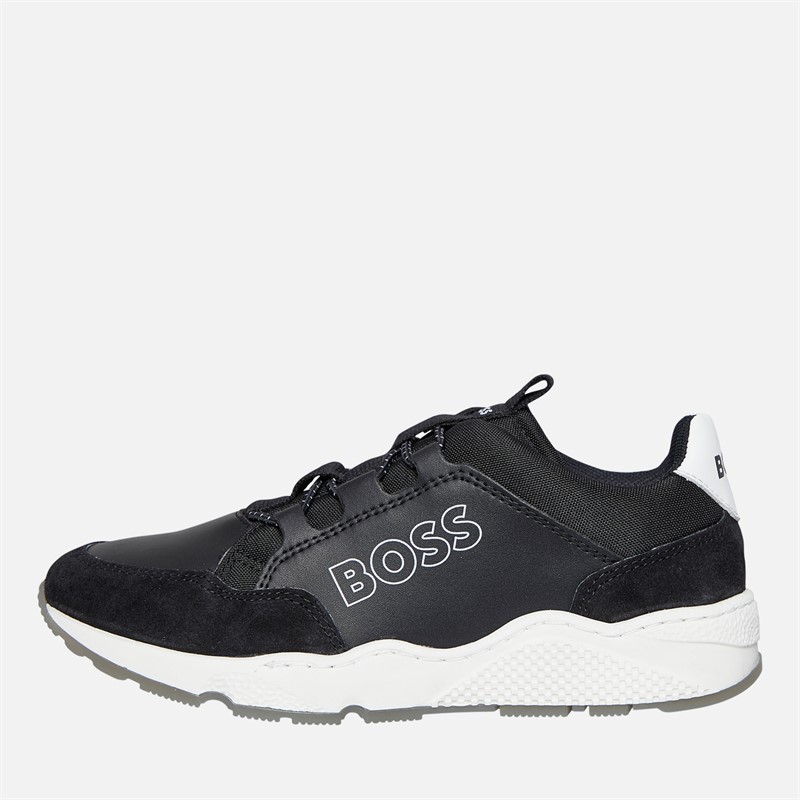 BOSS Junior Boys Runner Trainers Black - Size 32