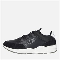 BOSS Junior Boys Runner Trainers Black
