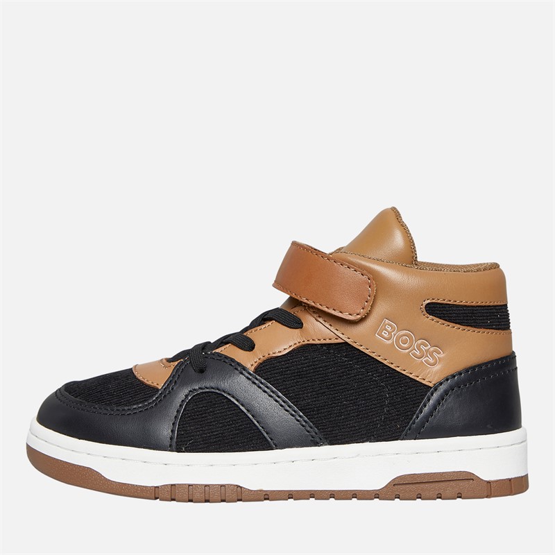 BOSS Infant Boys Single Strap Hi Top Trainers Cookie - Size 26