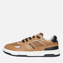 BOSS Junior Boys Court Trainers Cookie