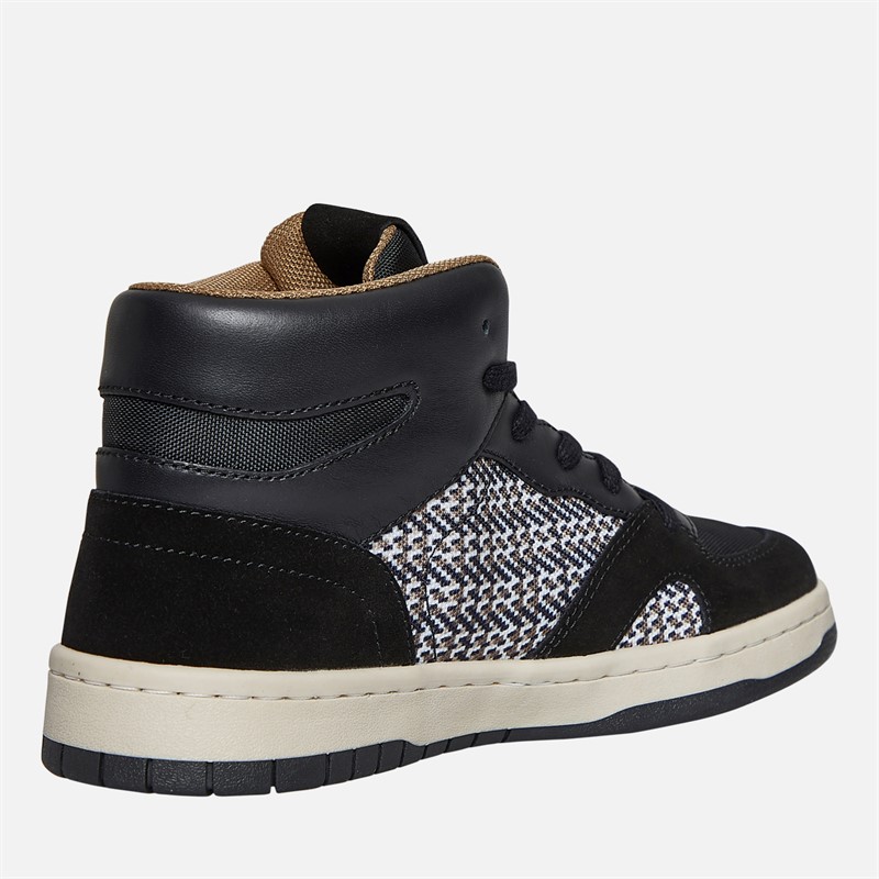 BOSS Junior Hi Top Trainers Black