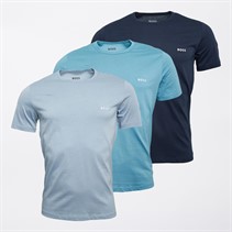 BOSS Mens Three Pack T-Shirts Blue/Blue/Navy