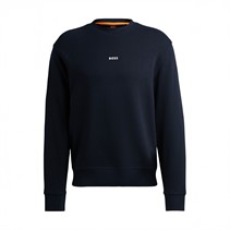 BOSS Heren We Kleine Crew Sweatshirt Dark Blue