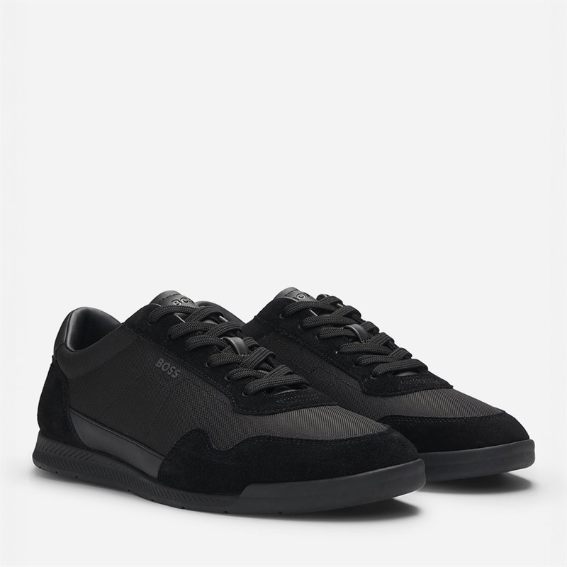 BOSS Heren titanium sneakers Zwart - Maat 41