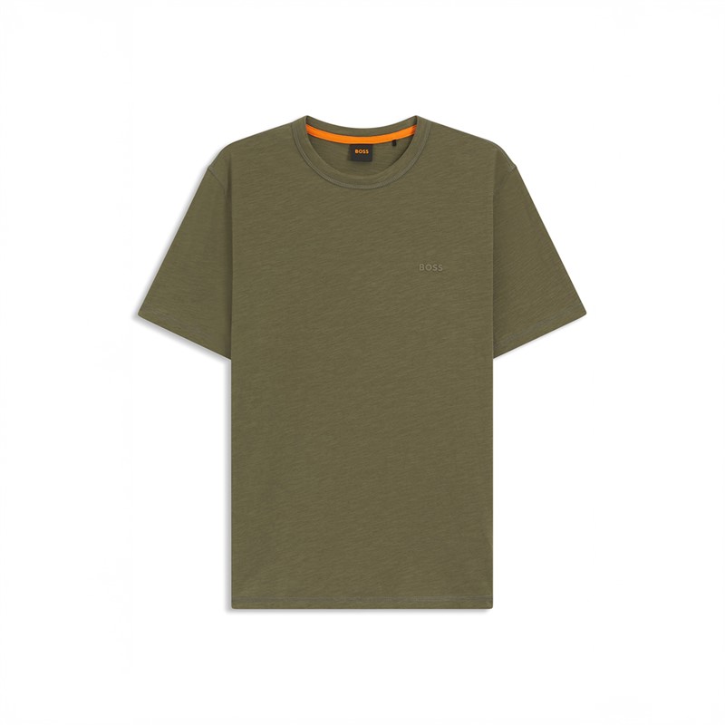 BOSS Heren Tegood T-shirt Open Green - Maat M