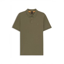 BOSS Heren Polo Shirt Open Green
