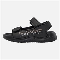 BOSS Infant Boys Adjustable Ankle Strap Sandals Black