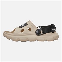 BOSS Junior Boys Beach Clogs Stone