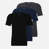BOSS Herre Tre Pak T-shirts Open Blue