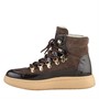 Woden Bottines Iris Suede Patent Femme Marron