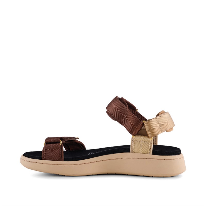 Woden Dame Line Sandaler Brun