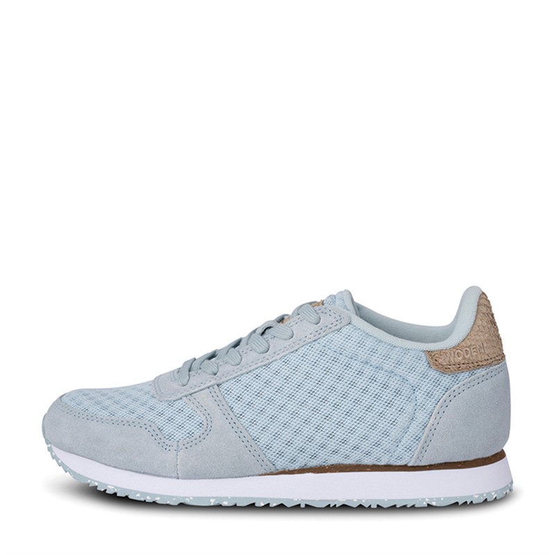 Woden Dames Ydun Suede Mesh II Sneakers 522 Isblå