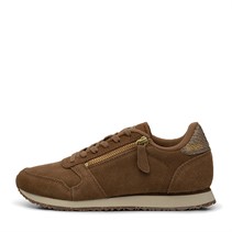 Woden Dames Ydun Suède Rits Sneakers 069 Latte