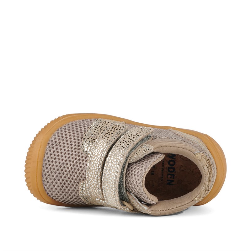 Woden Kleinkind Mädchen Tristan Pearl Lauflernschuhe 776 Silber Nerz