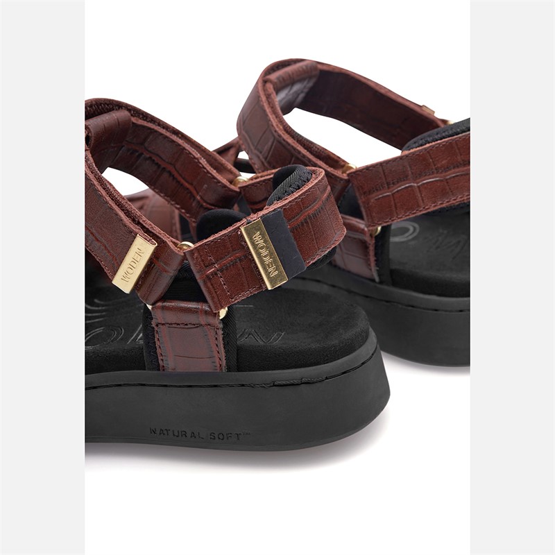 Woden Sandales Pêcheur Femme Isabell 312 Sépia