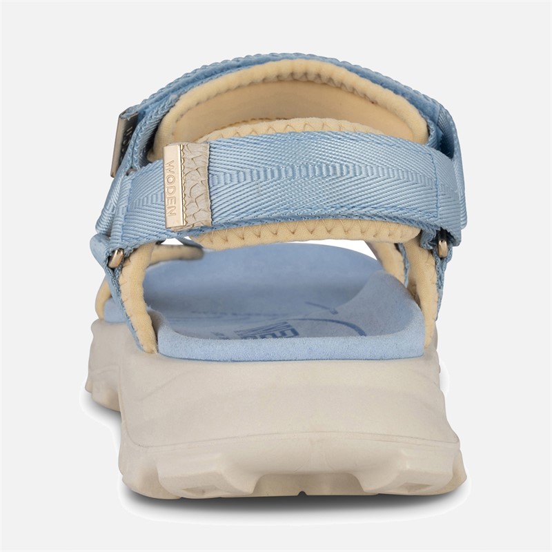 Woden Sandales Sandie Femme 522 Bleu Glacier