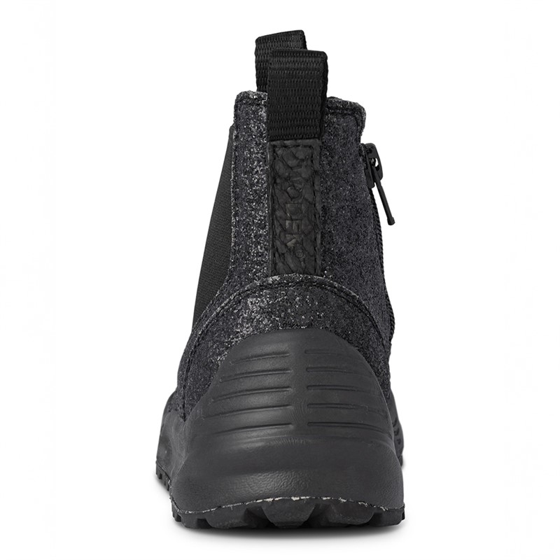 Woden Mädchen Wodens Silja Glitzer Stiefel 020 Black