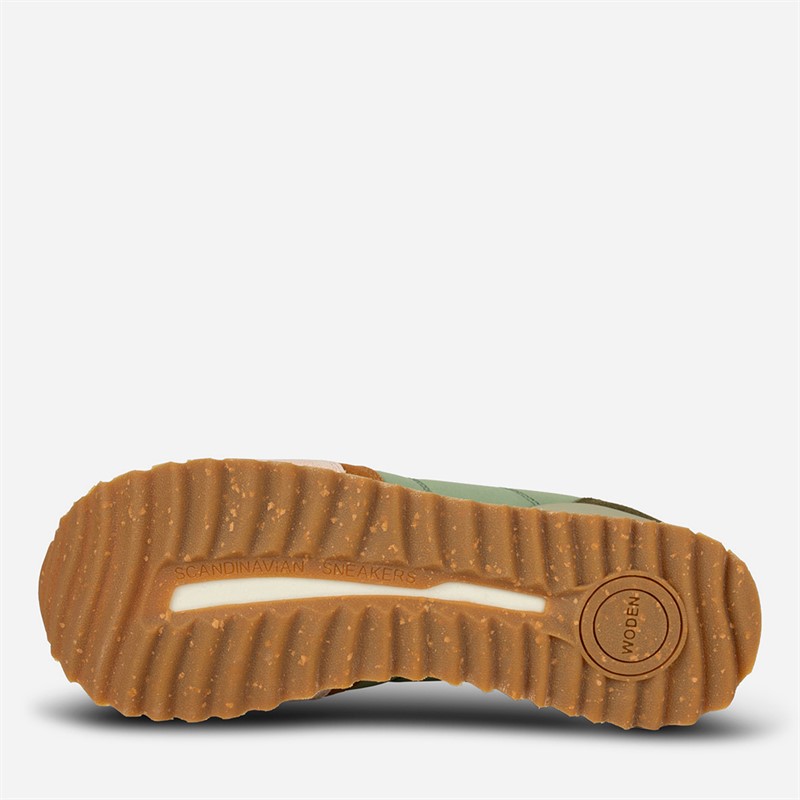 Woden Ronja sneakersy na platformie dla niej kolor 911 Algae Multi