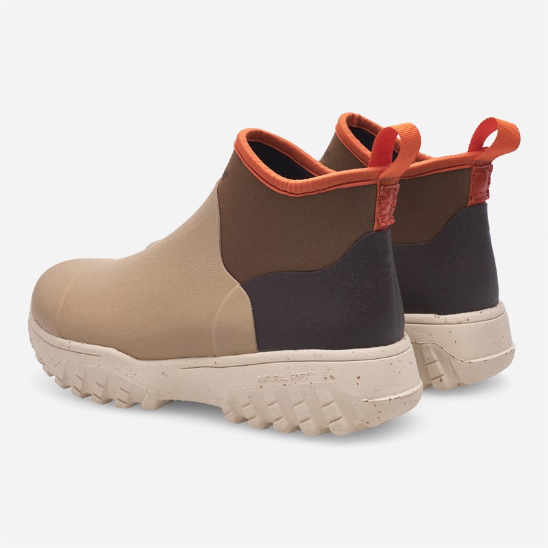 Woden Womens Irene Waterproof Rubber Boots 259 Coffee Cream Multi