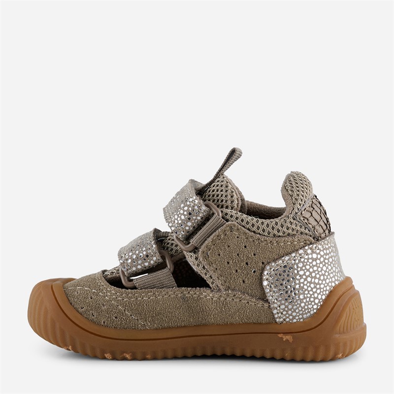 Woden Kinder Tristan Perlen Sandalen 776 Silver Mink