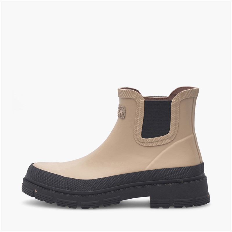 Woden Womens Liv Waterproof Rubber Boots 852 Coffee Cream