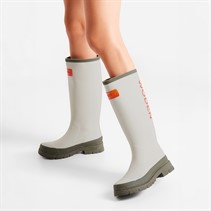 Woden Womens Le Waterproof Rubber Boots 149 Stone