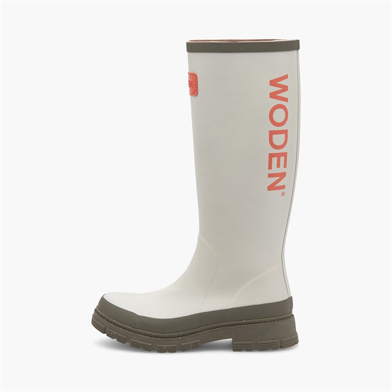 Woden Womens Le Waterproof Rubber Boots 149 Stone