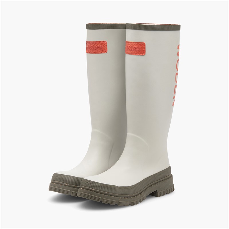 Woden Womens Le Waterproof Rubber Boots 149 Stone