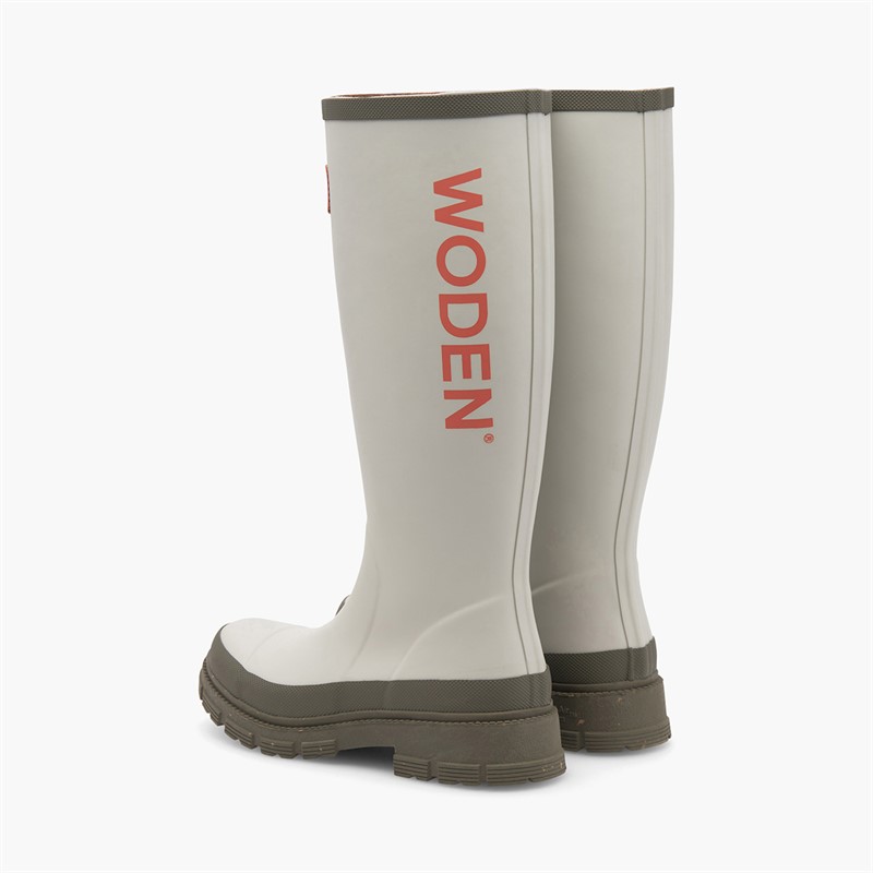 Woden Womens Le Waterproof Rubber Boots 149 Stone