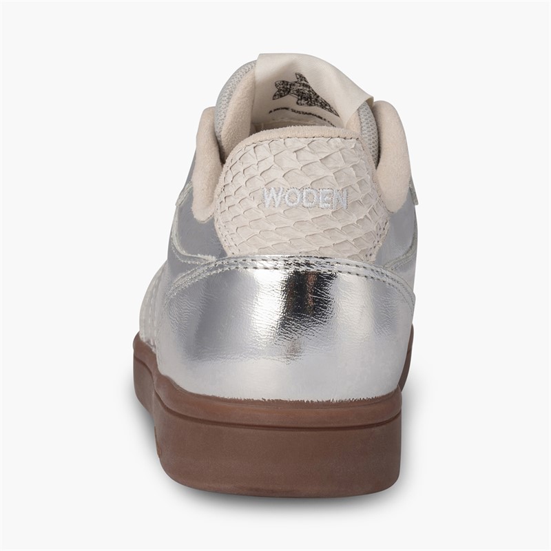 Woden Baskets en cuir Bjork Femme 039 Silver