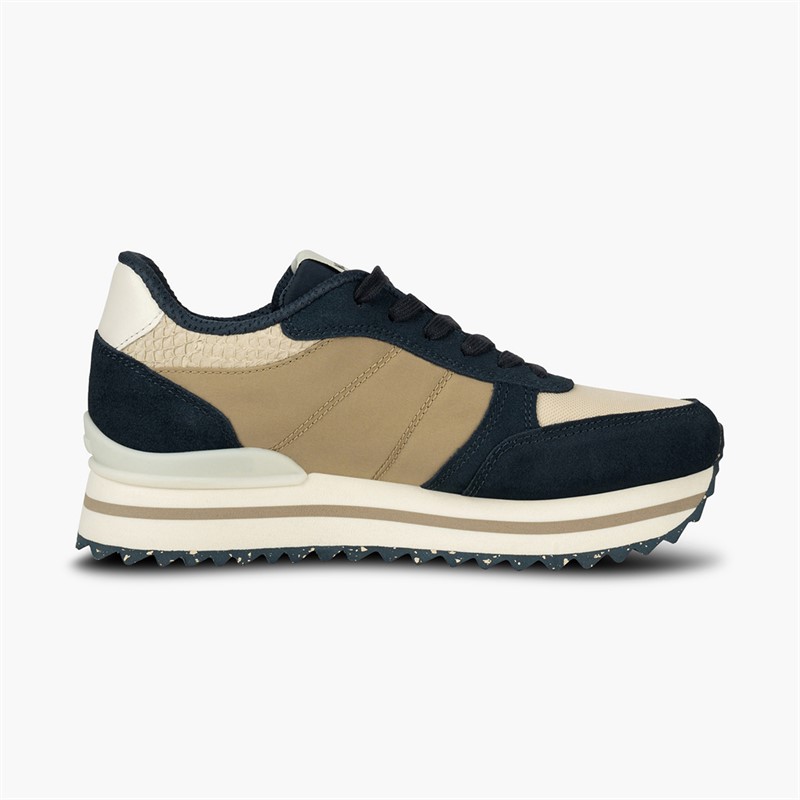 Woden Baskets Femme Ronja Plateau 154 Navy Multi