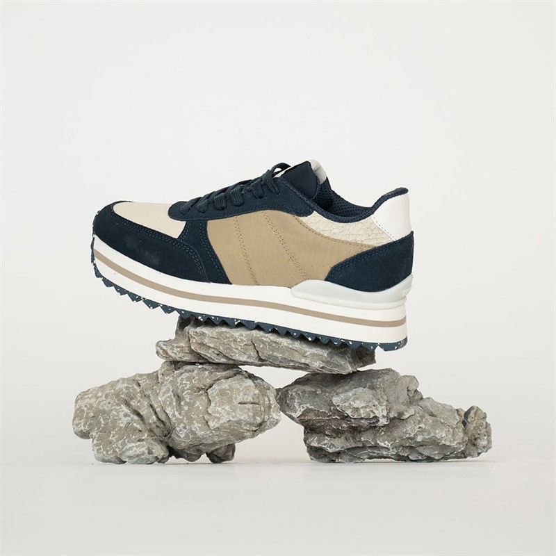 Woden Baskets Femme Ronja Plateau 154 Navy Multi