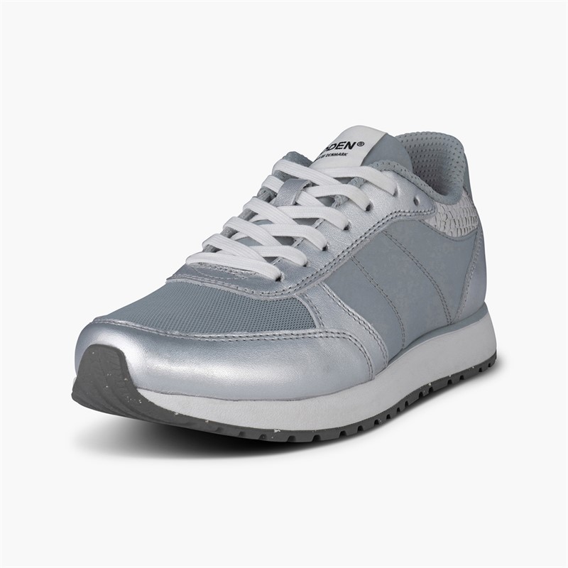Woden Baskets Ronja métallisées Femme 039 Silver
