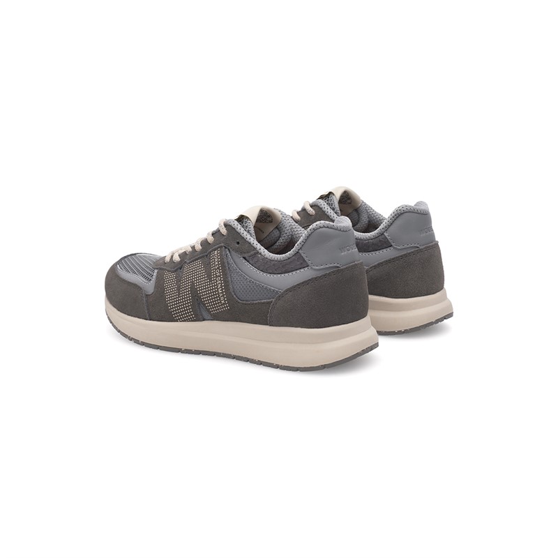 Woden Womens Rigmor Open Mesh Sneakers 051 Dark Grey