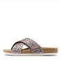 CPH Comfort Dames Bio X Klittenband Sandalen Licht Roze Glitter
