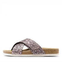 CPH Comfort Dame Bio X Velcro Sandaler Lys Rose Glitter