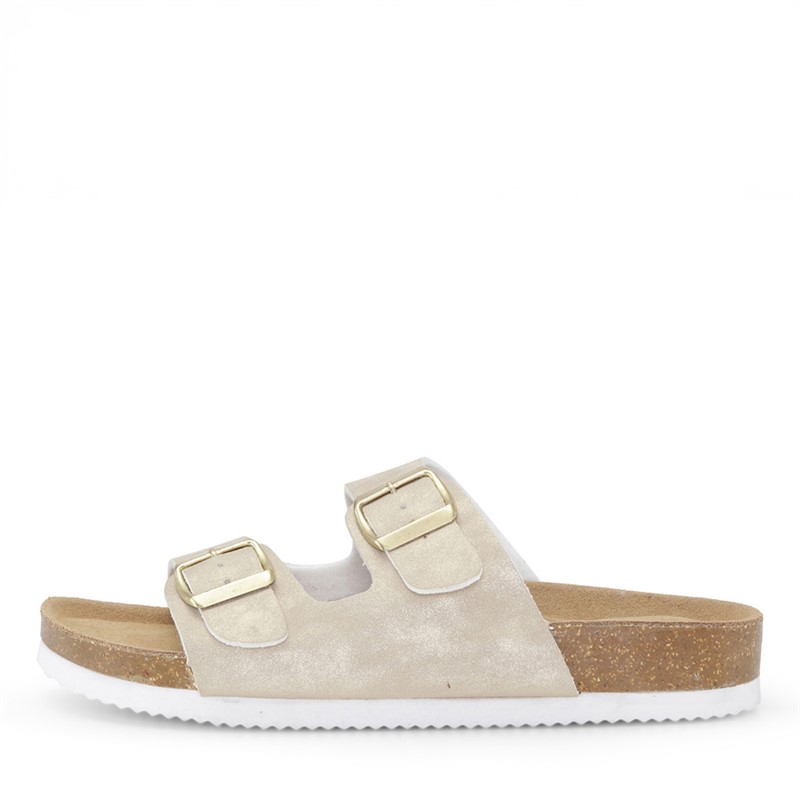 CPH Comfort Meisjes Sandalen met Twee Bandjes Licht Goud - Maat 36