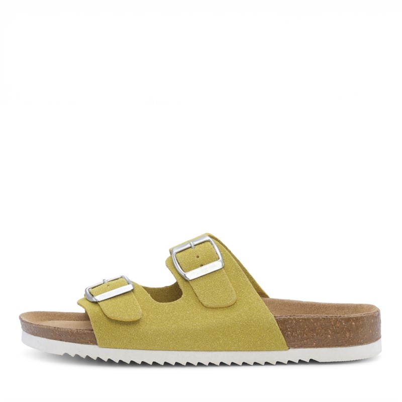 CPH Comfort Dames Sandalen met Twee Bandjes Geel