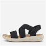 CPH Comfort Sandales Femme élastiques chunky Noir