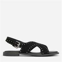 CPH Comfort Dames Kruis Klinknagels Sandalen Zwart