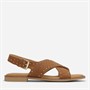 CPH Comfort Dames Kruis Klinknagels Sandalen Camel