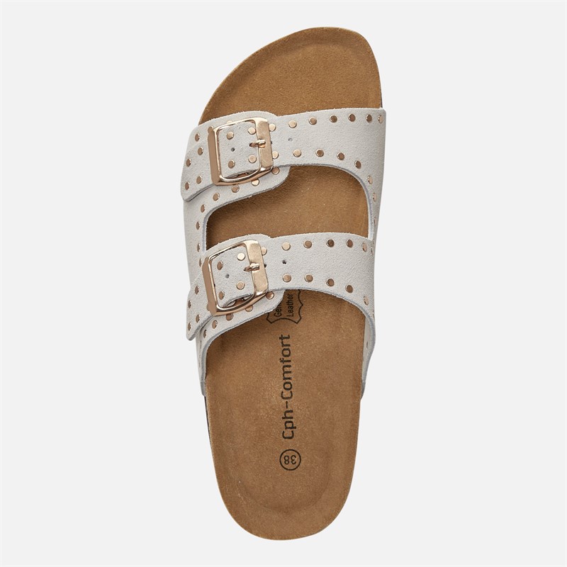 CPH Comfort Womens Bio Rivets Sandals Beige